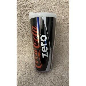 Tervis Tumbler 24oz Coca Cola Zero White Lid Hot or Cold Beverage Cup
